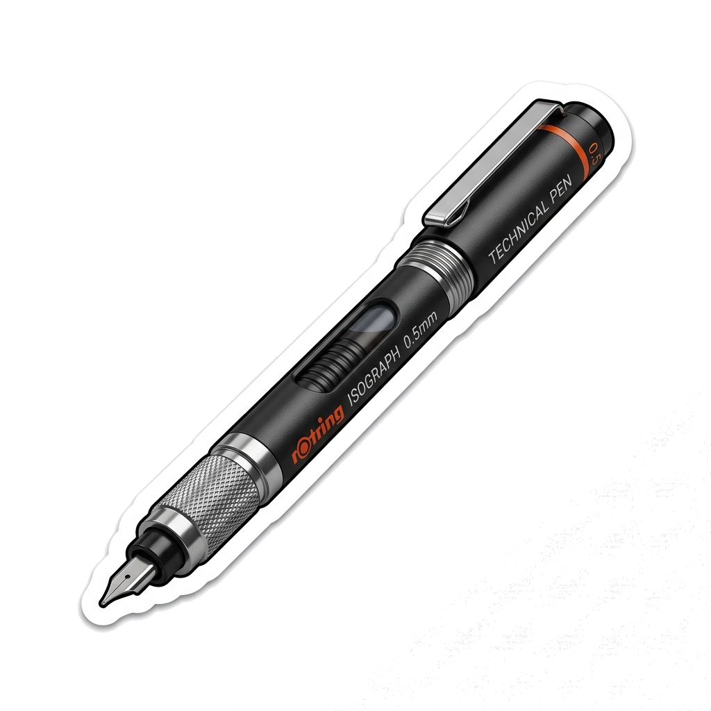 Drafting Pen Sticker